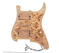 Golpeador Precableado Set Golpeadores De Guitarra Eléctrica De 3 Capas De Arce Con 11 Orificios Y Precableado Con Carga HSH