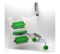Golpeador Precableado Set Pastillas De Guitarra Eléctrica Pastillas Humbucker HSH Pastilla De Guitarra Pickguard Precableada(Green)