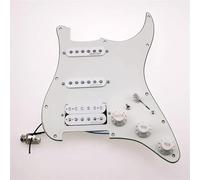 Golpeador Precableado Set Pastillas De Guitarra Golpeador De 7 Vías Totalmente Cargado Golpeador De Guitarra Eléctrica SSH(Beige)