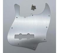 Golpeador Pro de 10 agujeros para bajo Jazz de aluminio plateado anodizado J Bass para 4 cuerdas Fender American Standard Pro Jazz Bass estilo moderno bajo bajo