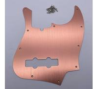 Golpeador profesional de bajo Jazz de 10 agujeros, aluminio anodizado en oro rosa, placa para arañazos para 4 cuerdas Fender American Standard Pro Jazz Bass de estilo moderno
