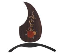 Golpeador protector de guitarra de palisandro con reposabrazos de ?bano ac?stico