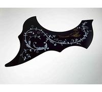 Golpeador Salva Puas Pickguard para Guitarra Acústica MOD.: Bird Black + 2 puas