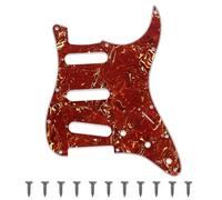 Golpeador SSS de 11 agujeros estilo ST/Strat para piezas de guitarra de estilo moderno Stratocaster de Estados Unidos/México, 3 capas con tornillos (tortuga oscura)