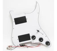 Golpeador Strat cargado precableado para guitarra con pastillas activas HH Humbucker, interruptor de 3 vías, controles de volumen y tono de 25 KΩ para Fender Estados Unidos/México Stratocaster piezas