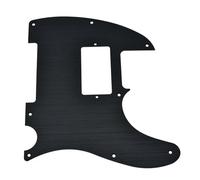 Golpeador Tele Humbucker anodizado de aluminio y metal de 8 orificios for placa TL Scratch compatible con TL for guardabarros(Schwarz)