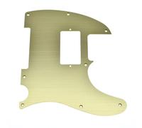 Golpeador Tele Humbucker anodizado de aluminio y metal de 8 orificios for placa TL Scratch compatible con TL for guardabarros(Gold)