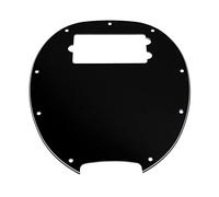 Golpeador Yootones de 9 agujeros para bajo eléctrico compatible con MM StingRay 4 cuerdas (3 capas, negro)
