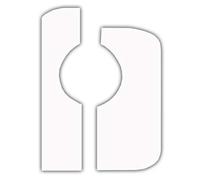 Golpeadores Set para guitarra, blanco adhesivo, (28x5) (25x8 cm)