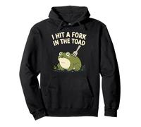 Golpeé un Tenedor en el Sapo Funny Frog Meme Sudadera con Capucha