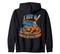 Golpeé un Tenedor en el Sapo Funny Frog Meme Sudadera con Capucha