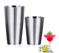 GOLRISEN 2 Piezas Cocteleras Boston de Acero Inoxidable Coctelera Profecional de Vaso de Gran Capacidad de 700 ml y 500 ml Cocteleras de Bar para Hacer Cócteles Bebidas Refrescos para Hogar Fiestas