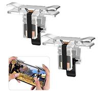 GOLRISEN 2 Piezas Gatillos para Juegos para Móvil con Botones L1 y R1 Disparador para Juegos PUBG Gatillos para Móvil Call of Duty Controlador de Juego Compatible con Todos los Móviles Android/iOS