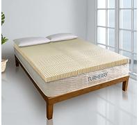 GOLS - Cubrecolchón de látex orgánico con funda orgánica (King, 2 pulgadas, suave)