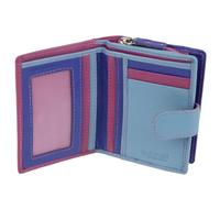 Golunski Monedero/Billetera compacta de Cuero para Mujer con protección RFID - Montana Multi