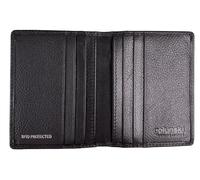 Golunski - Tarjetero delgado de piel auténtica con protección RFID 889 para hombres y mujeres, Black, Talla única, Contemporáneo