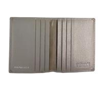 Golunski - Tarjetero delgado de piel auténtica con protección RFID 889 para hombres y mujeres, gris, Talla única, Contemporáneo