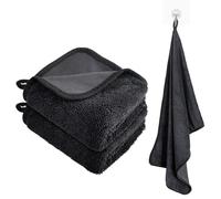 GOLXUWO Toalla Secado Coche 60 * 40CM, Toalla para Auto de Secado Rápido, Toallas de Microfibra con Alta Absorción para Auto, Cabina de Baño, Hogar, Campamento (2 Unidades)