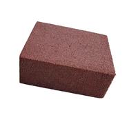 Goma abrasiva de goma abrasiva para moler bordes de snowboard, piedra de goma suave para afinación y mantenimiento de bordes de esquí, 1.9 x 1.5 x 0.8 pulgadas, color rojo, grano 60