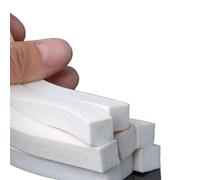 Goma aislante Tira de espuma silicona blanca Puertas esponja goma cuadradas Junta ventanas Tiras sellado elásticas resistentes a altas temperaturas(5x20mm,3Meters)