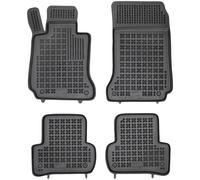 Goma Beige Alfombrillas De Coche Rezaw-Plast para Mercedes C Clase S204 2007-201