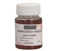Goma arábiga, medio de acuarela de 60 ml para retrasar el secado, mejorar la transparencia, el brillo, el control de la fluidez y el color