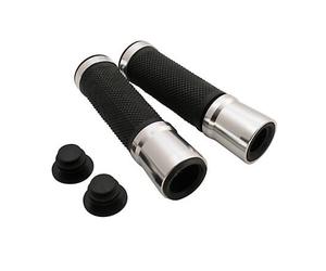 GOMA DE AGARRE SHIN YO Manillar, 7/8 pulgadas (22,2 mm), 130 mm, plata, plata