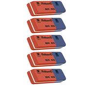 Goma de borrar de caucho Pelikan BR40, azul / rojo