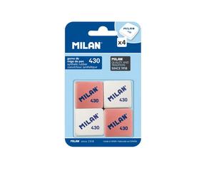 Goma de borrar Milan 430 (4 unidades)