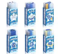 Goma de Borrar Suave, Gomas de Borrar Niños para Borrar, Cute Goma Borrar para Papelería Escolar de Oficina en Casa, para Cumpleaños de Niños（6 Piezas）