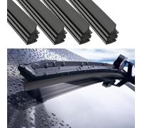 Goma de repuesto universal para limpiaparabrisas, tiras de goma de repuesto, para coche, evite daños por vidrio, 4 piezas, goma limpiaparabrisas universal de 700 mm, goma para limpiaparabrisas