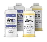 Goma de silicona para moldes 1:1 R PRO 30, Silicona Líquida, No Tóxica, Caucho para Moldes de Resina, Fundición, Fabricación de Resin, Manualidades (4 kg)