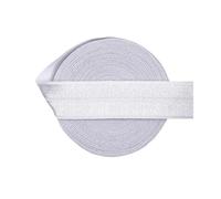 Goma Elastica 10 Yard Solid Shiny Fold Over Elastic 20mm Spandex Satin Band Headband Underwear Dress DIY Sewing Trim(Lilac Mist)