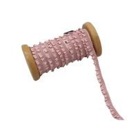 Goma Elastica 10mm Rubber Bands Pleated Lace Elastic Band Dress Garment Stretch Tape Clothes Elastics Rope DIY Sewing Accessories(LotusColor,20meters)