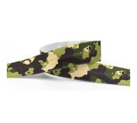 Goma Elastica 15mm Heat Transfer Camouflage Print Spandex Fold Over Elastic For Bracelet Hair Tie Headband Dress Sewing Lace Trim(Color 5,10Yards)