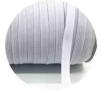 Goma Elastica 3/6/8/10/12mm 20yards/Lot Elastic Ribbon Sewing Band Fiat Rubber For Waist Stretch Rope DIY Mask Lanyard(White,10MM 20yards)
