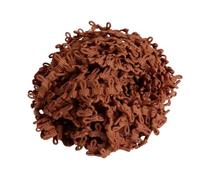 Goma Elastica 5-10yard Elastic Lace Ribbon Black White Color Button Loops DIY Multicolor Handmade Trimming for Clothes Sewing Rubber Band(Brown,14mm 5yards)