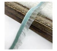 Goma Elastica 6 Yard 15mm Velvet Elastic Hair Band Ribbon Lace Sewing Trim Handmade DIY(Light Green)