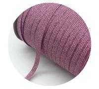 Goma Elastica 6mm Glitter Elastic Ribbon Sewing Band Fiat Rubber For Waist Stretch Rope DIY Mask Lanyard(37,2yards)
