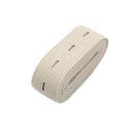 Goma elastica costura Accesorios de costura DIY, 15/20/25/30MM, agujero botón, bandas elásticas tejidas, cinta, colorida, blanca y negra Banda elástica de costura ajustables(Beige,1yard)