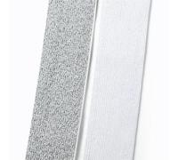 Goma Elastica Costura Banda elástica de nailon 25-50mm, cinta goma LICRA con lentejuelas, ropa interior, falda, accesorios costura DIY, 5/10 metros(Silver,10Meters,50mm)