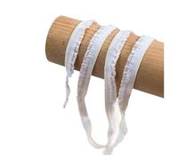 Goma Elastica Elastic Sewing Ribbon, Ruffle Lace Trimming, DIY Underwear Lingerie Accessories, Wide Colors, Crafts, 1.2cm(Off white)