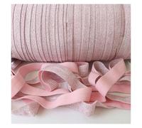 Goma Elastica Gold/Silver Glitter Elastic Ribbon Fold Over Clothing Accessories Stretch Band DIY Crafts(Color5)