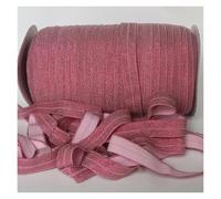 Goma Elastica Gold/Silver Glitter Elastic Ribbon Fold Over Clothing Accessories Stretch Band DIY Crafts(Color 20)