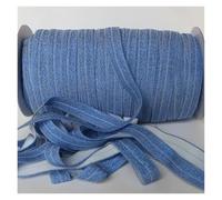 Goma Elastica Gold/Silver Glitter Elastic Ribbon Fold Over Clothing Accessories Stretch Band DIY Crafts(Color12)
