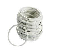 Goma elástica grande, 50 Uds. Banda de goma de Color blanco, banda elástica fuerte de 50mm de diámetro, bandas de goma for papelería, escuela, oficina, suministros for el hogar
