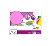 Goma eva liderpapel din a4 60g/m2 espesor 1,5mm rosa paquete de 10 hojas