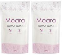 Goma Guar 200g Sin Gluten, Vegano. Fibra Soluble. Espesante natural. Envase Doypack zip (Paquete de 2)