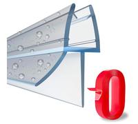 Goma mampara ducha 80CM, Pack de 2 - Vierteaguas PVC transparente para vidrios de 6-8mm, fácil de cortar e instalar con ajuste firme y gran durabilidad, diseño elegante para baños modernos, MODELO Y.