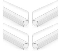 Goma Mampara Ducha de PVC, Fácil de Cortar e Instalar, Sello Inferior for Puerta de Ducha for Mamparas de Ducha de Baño(4pcs,8mm/0.31in)